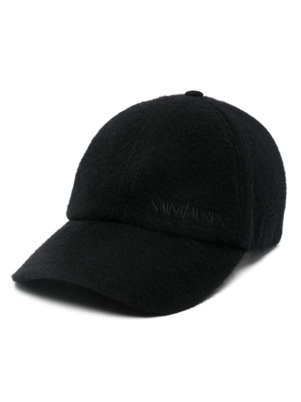 Saint Laurent Black Ball Cap