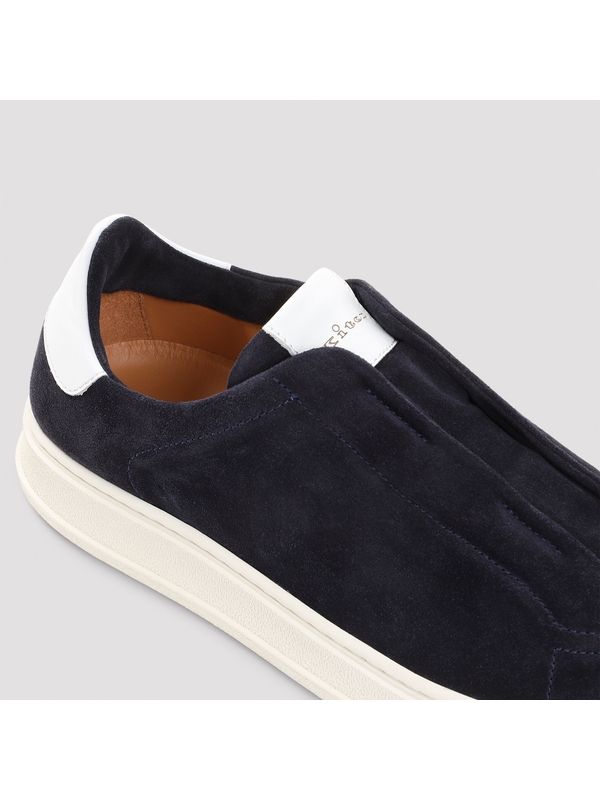 Logo Suede Sneakers