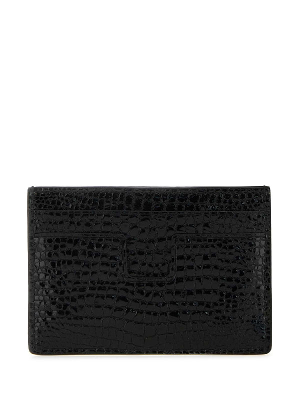 WALLETS YT232LGO050L 1N001 Black Card holders