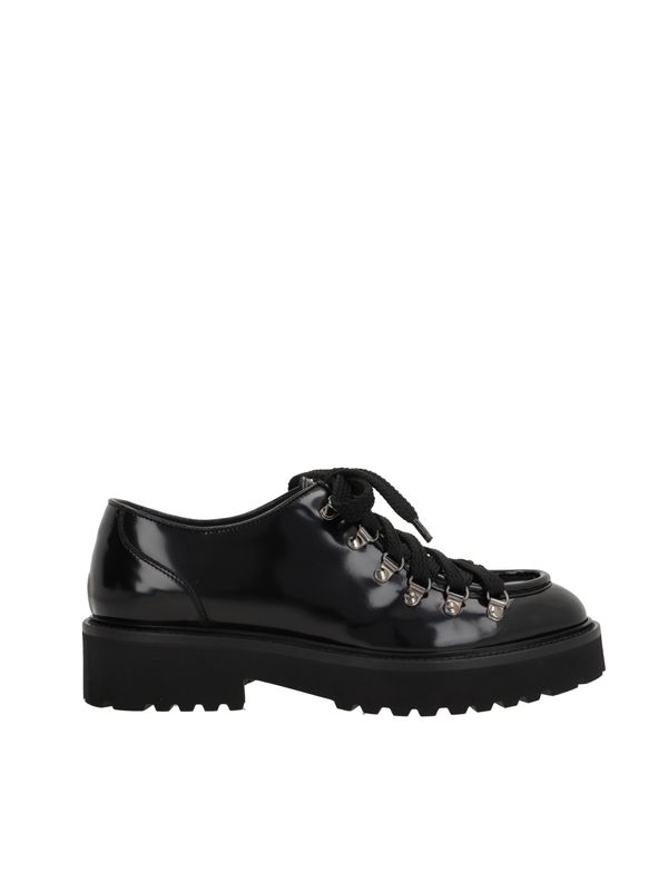 Black Leather Lace Up Shoes