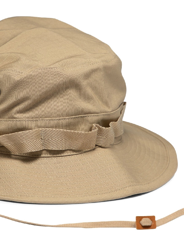 Drawstring Cotton Bucket Hat