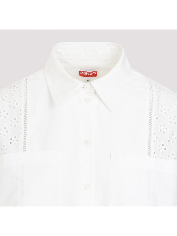 Embroidery Anglaise Double Pocket Shirt