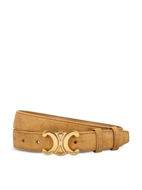 Triomphe Medium Suede Belt