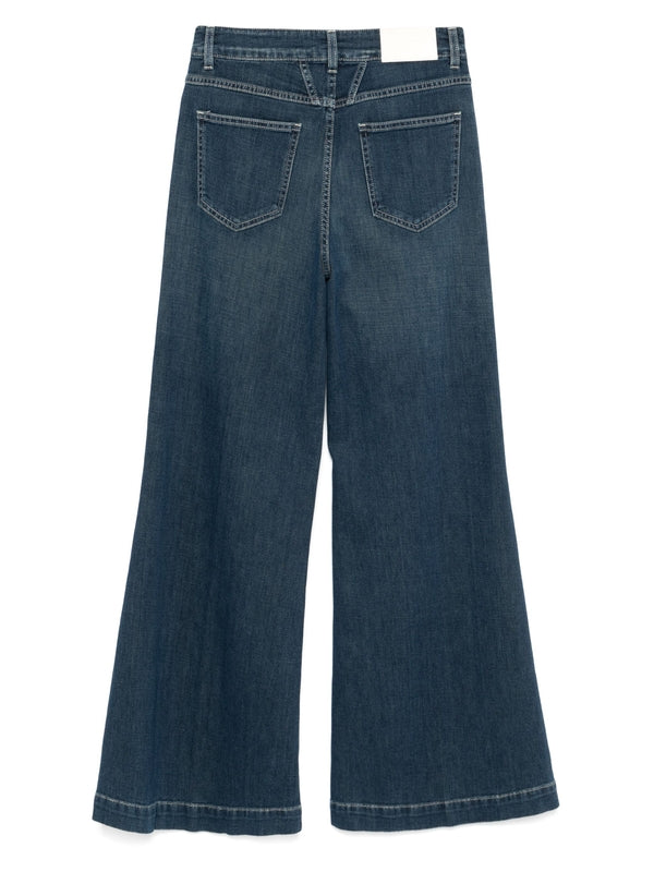 Glow Up Logo Tab Detail Denim
  Pants