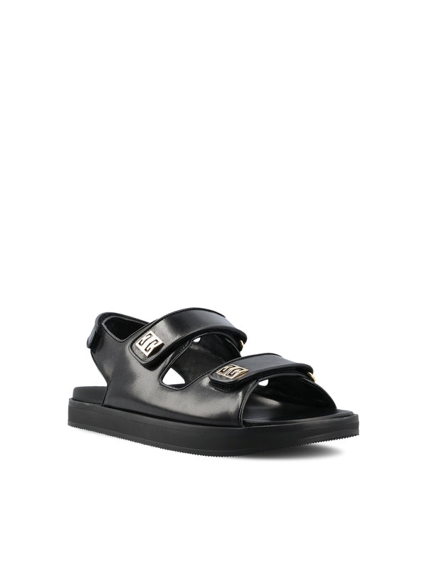 4g Metal Logo Velcro Sandals