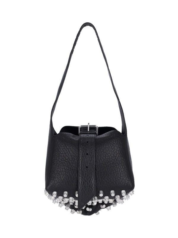 alexanderwang - Rex Leather Studded Medium Shoulder Bag - Jente