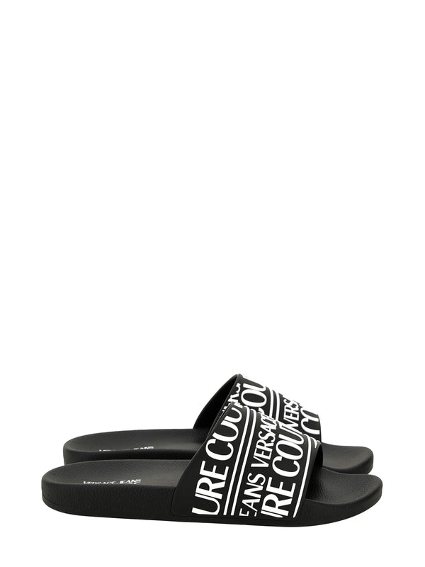Versace Black Slides
