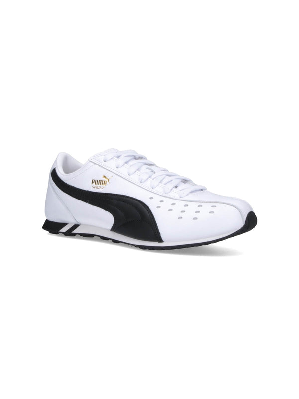 Puma White Low Top Sneakers