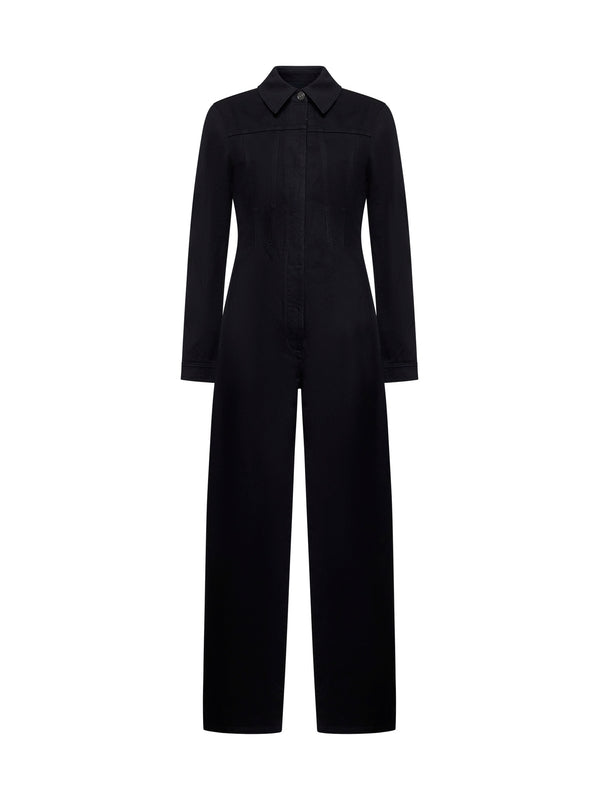 Black Cotton Jumpsuit