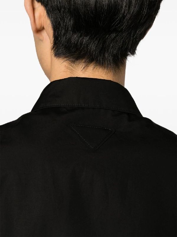 Back Triangle Logo Shirt Jacket