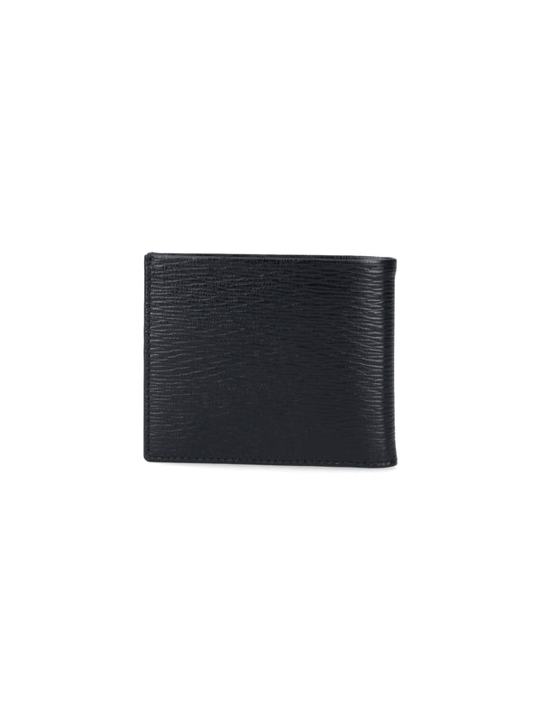 Gancini Logo Leather Bi-fold Wallet