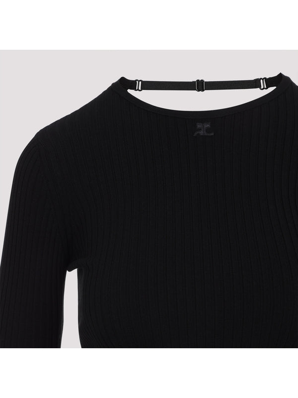 Back Strap Rib Knit