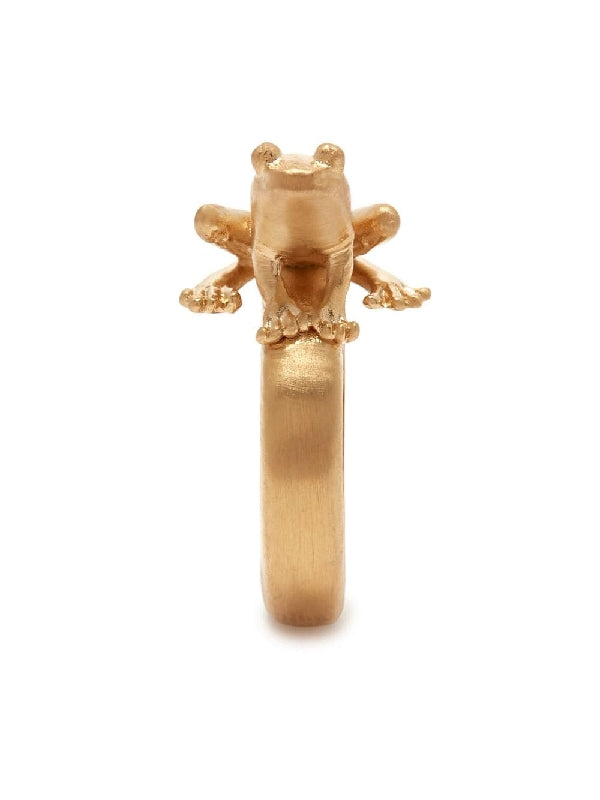 3D Frog Gold Ring