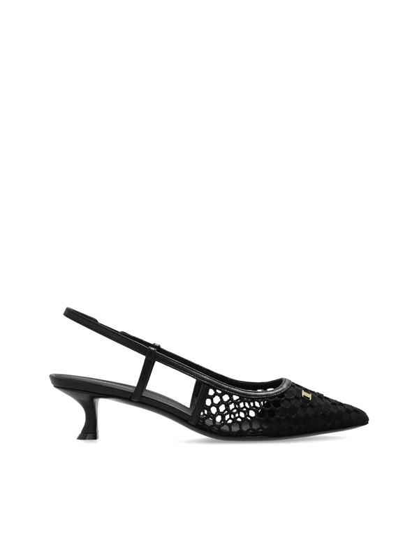 Klizia Bow Openwork Sandal Heels