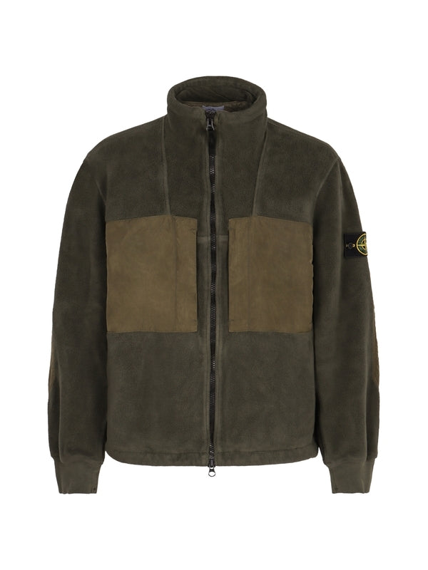 Wappen Patch Fleece Zip-up Jacket