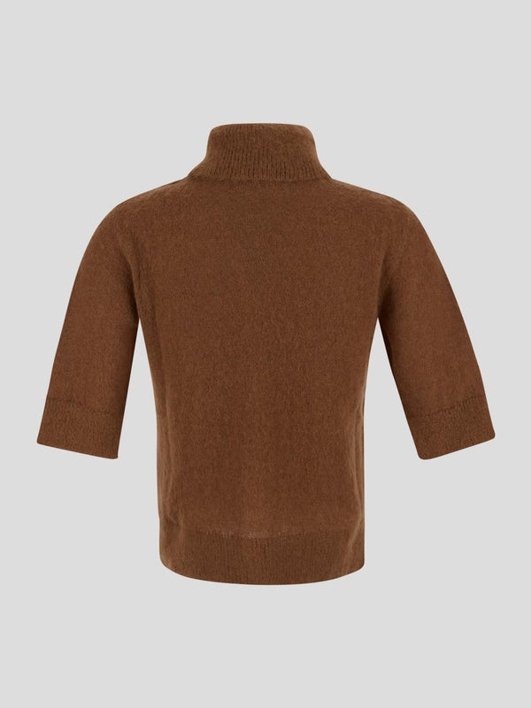 Alpaca Blend High-neck Knit