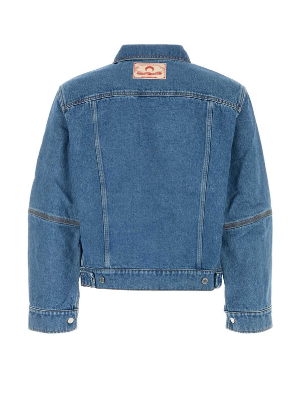Moon Printing Cotton Denim Jacket
