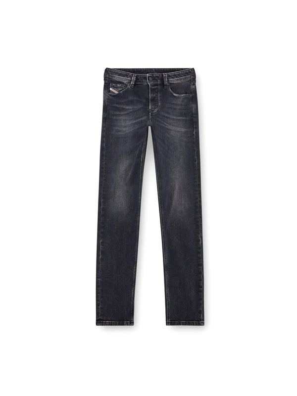 Washed Cotton Denim Pants