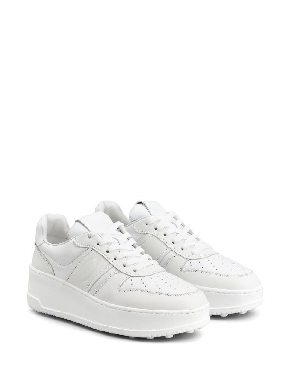 White Platform Leather
  Sneakers