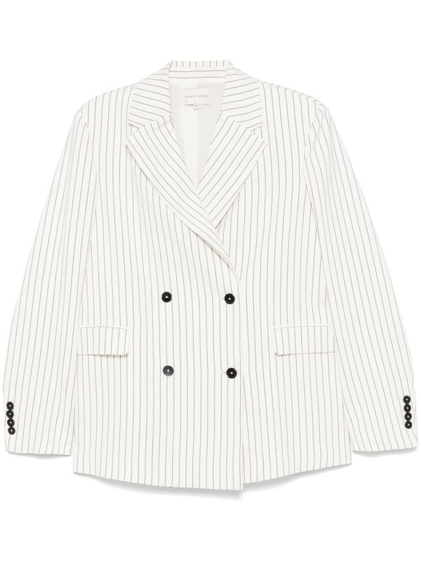 Stripe Double Breasted Jacket