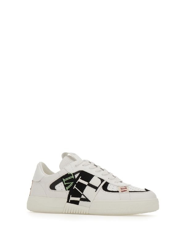 Vltn Logo Leather Low-top Sneakers