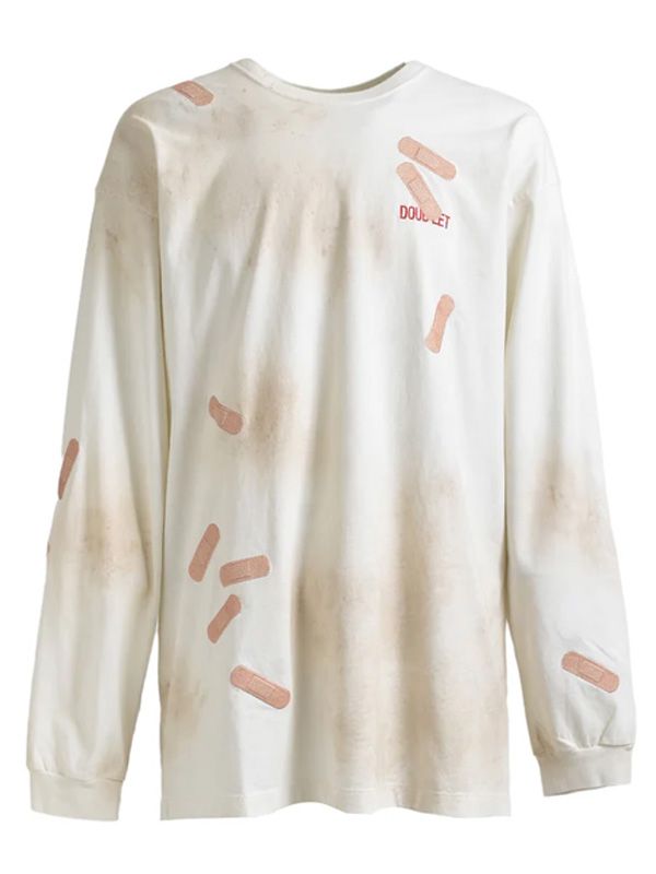 Bandage Cotton Long-Sleeve Top