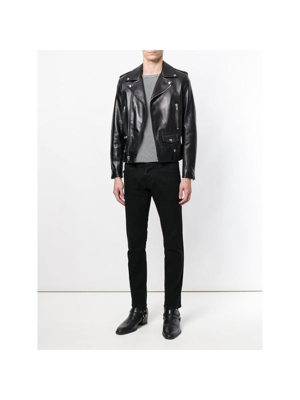 Classic Motorcycle Lambskin Jacket