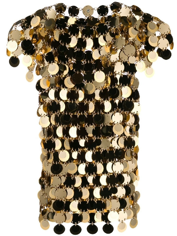 Gold Sequin Chainmail Top