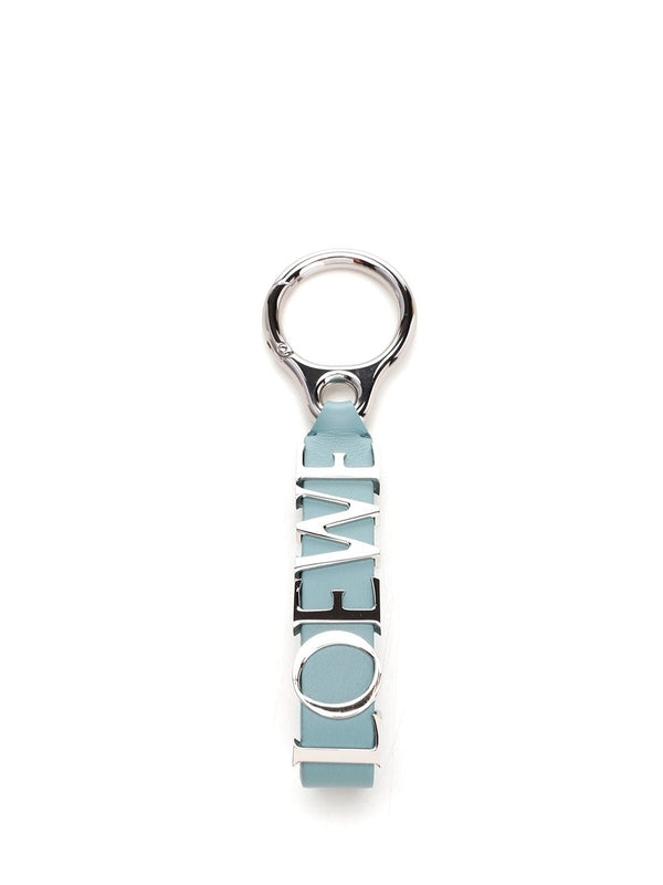 Bold Logo Leather Keyring