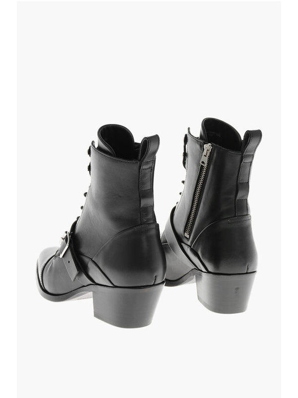 Allsaints Black Lace-Up Boots