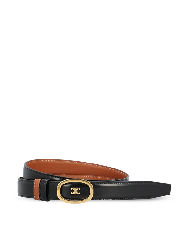 Celine Black Brown Leather Belts