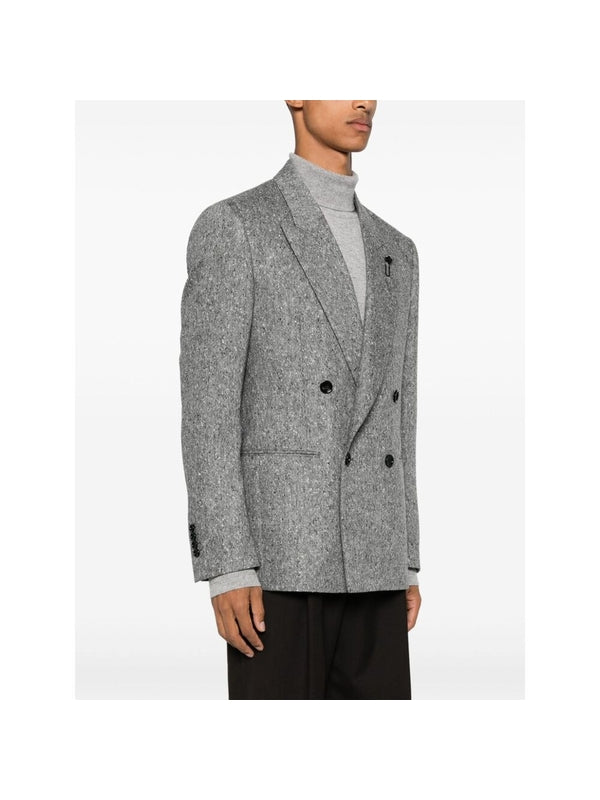 Boutonniere Double Breasted Wool Jacket