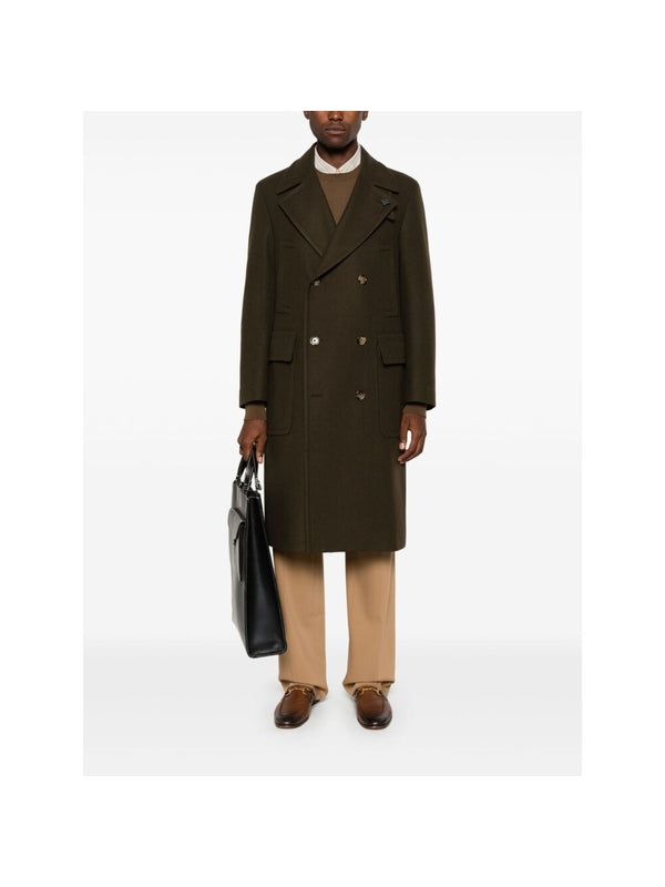 Boutonniere Double Wool Coat