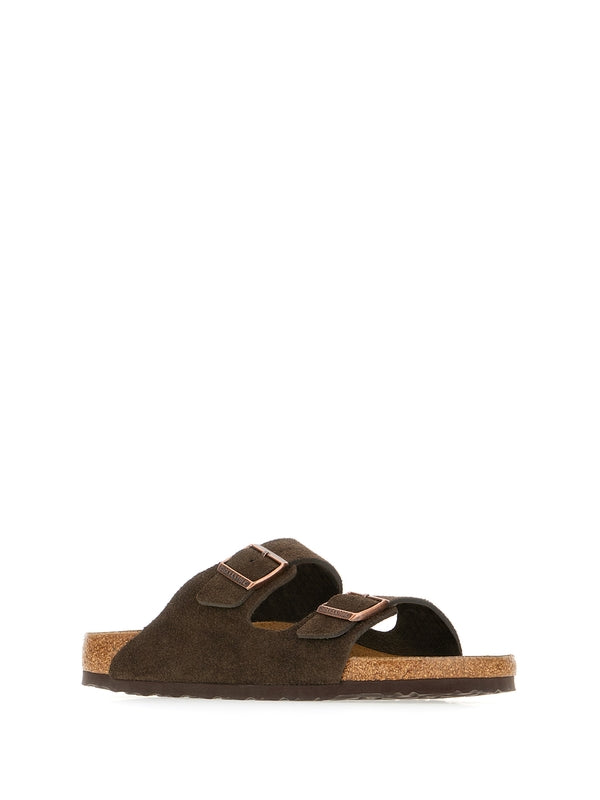 Arizona Buckle Suede Sandals