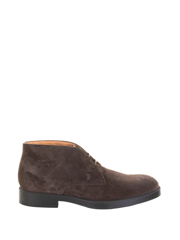 Tod'S Brown Lace-Up Boots
