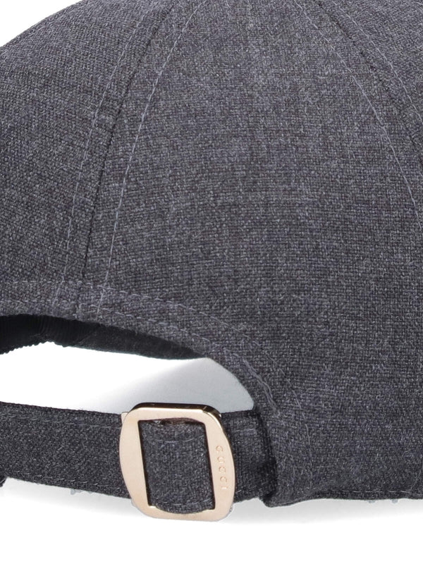 Web Detail Wool Ball Cap - Jente