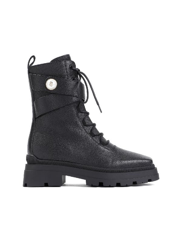 Noemi 45 Leather Lace-Up Boots