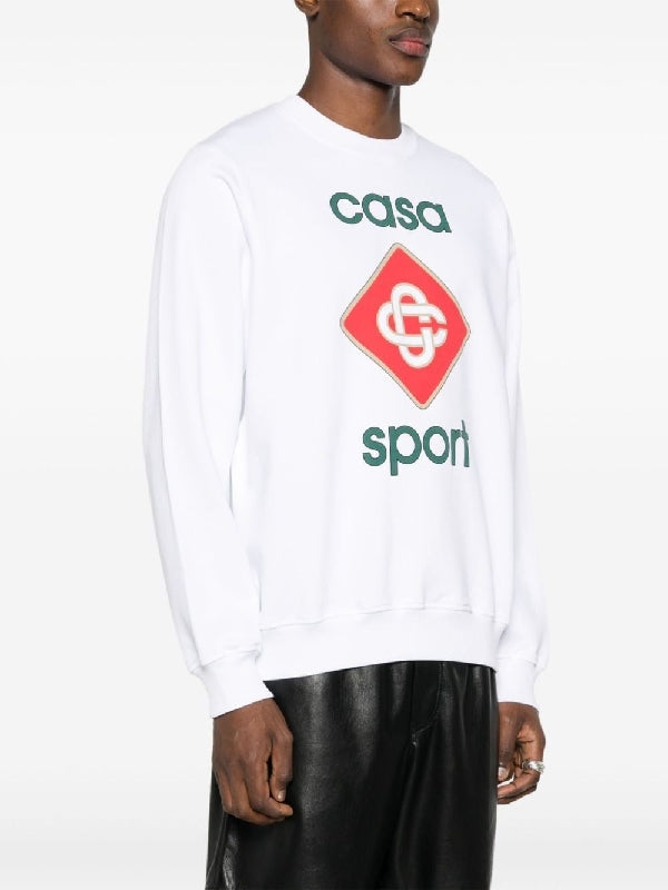 Sports Icon Logo Printed Sweatshirt