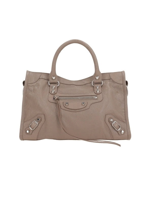 Balenciaga City Small Beige Tote Bags