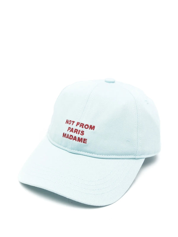 Slogan Embroidered Cotton Ball Cap
