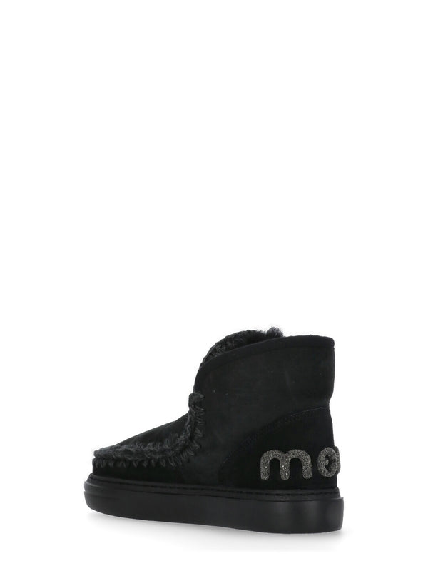 Eskimo Glitter Logo Ankle Boots