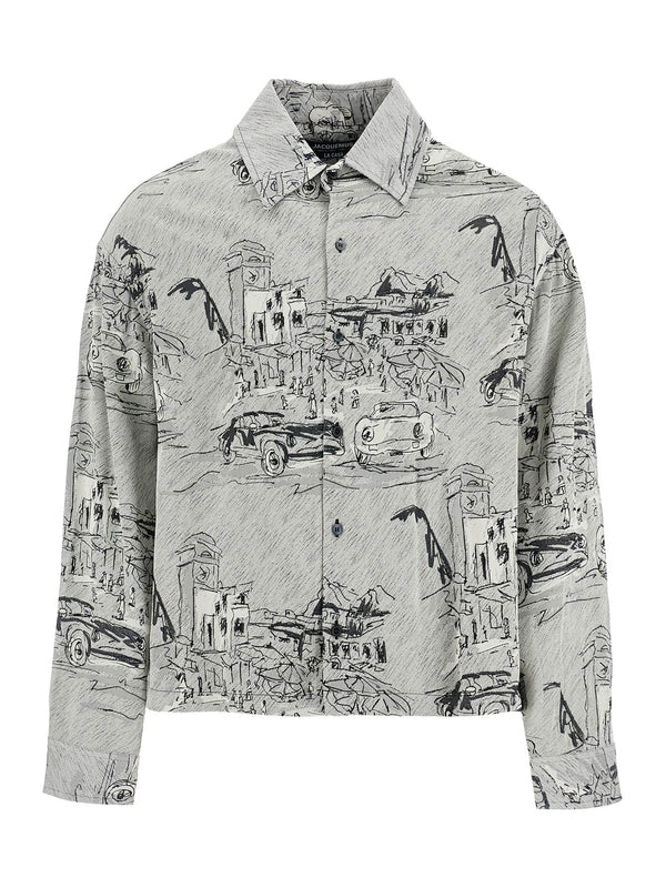 JACQUEMUS - Corto Jacquard Shirt - Jente