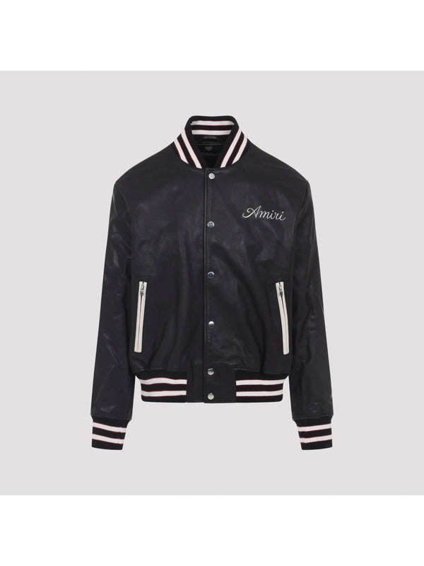 Amiri Black Bomber Jacket
