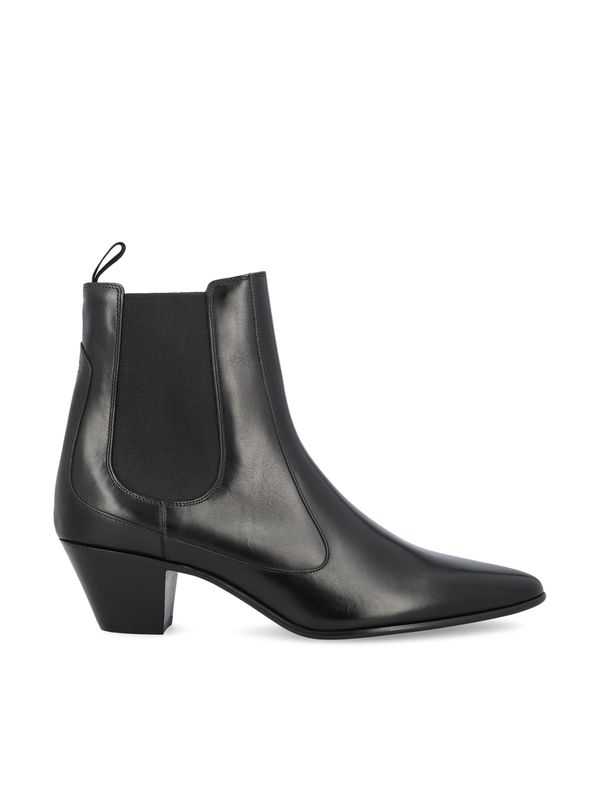 Black Leather Chelsea Boots