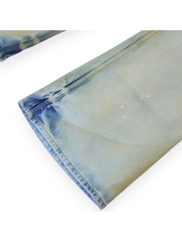 Dirty Washing Flared Denim Pants