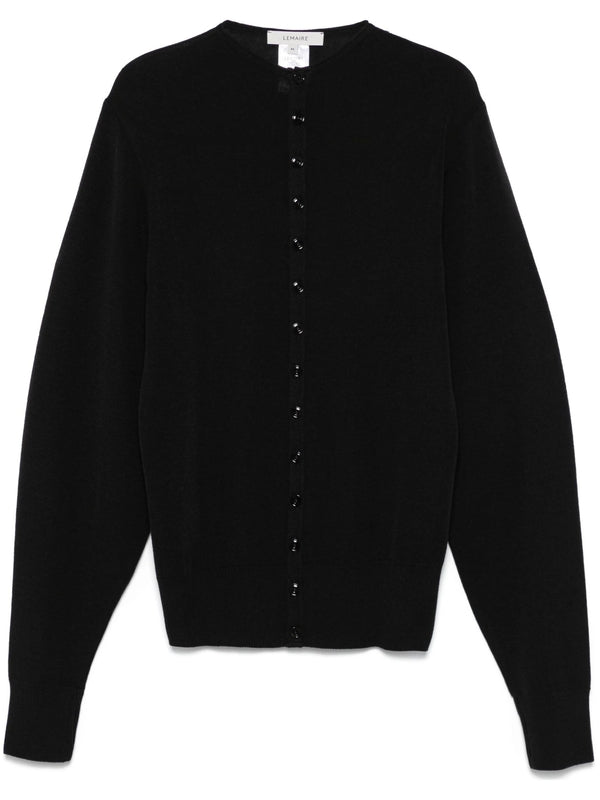 Black High Neck Cardigan