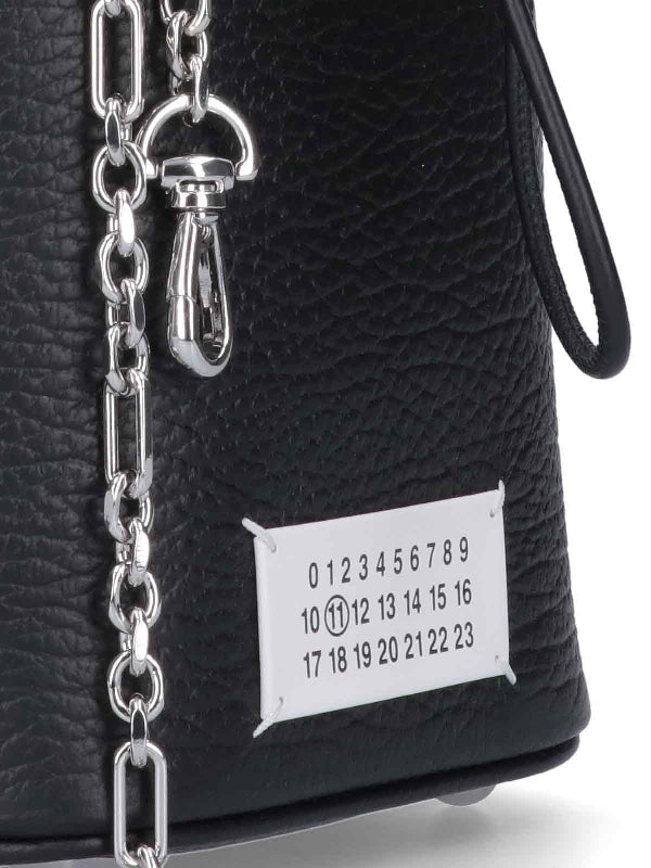 5ac Number Logo Leather Small Bucket Bag