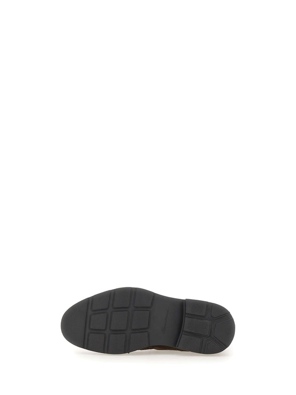 Santoni Brown Chelsea Boots