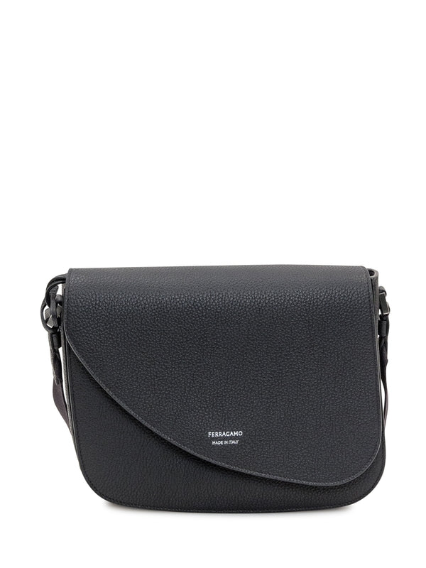 Logo Embossed Fold Shoulder Bag