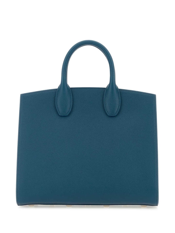 Studio Box Leather Medium Tote Bag